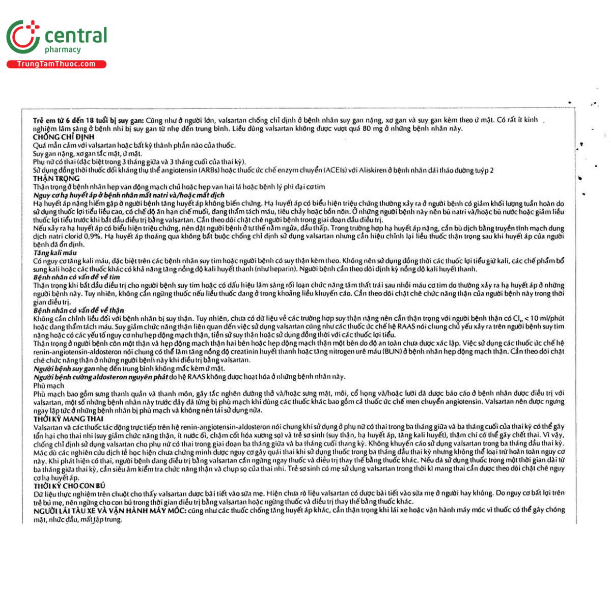 thuoc valsartan 160 pharimexco 5 C0285 thuoc valsartan 160 pharimexco 5 C0285