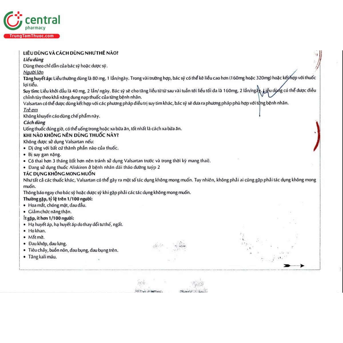 thuoc valsartan 160 pharimexco 8 I3010 thuoc valsartan 160 pharimexco 8 I3010