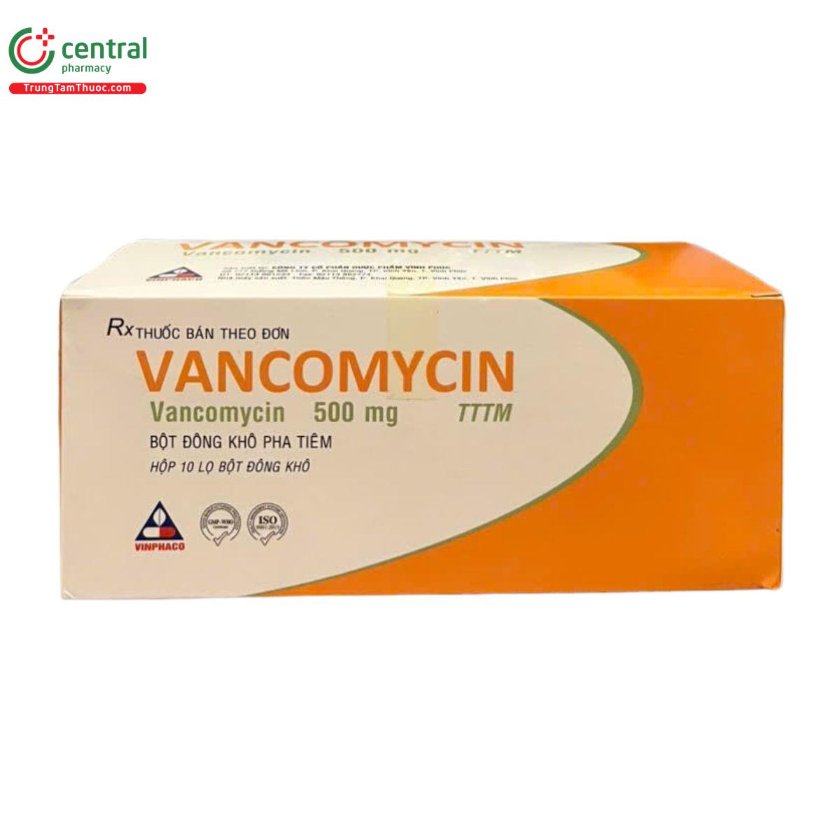 Thuốc VANCOMYCIN 500mg kháng sinh trị nhiễm khuẩn nặng