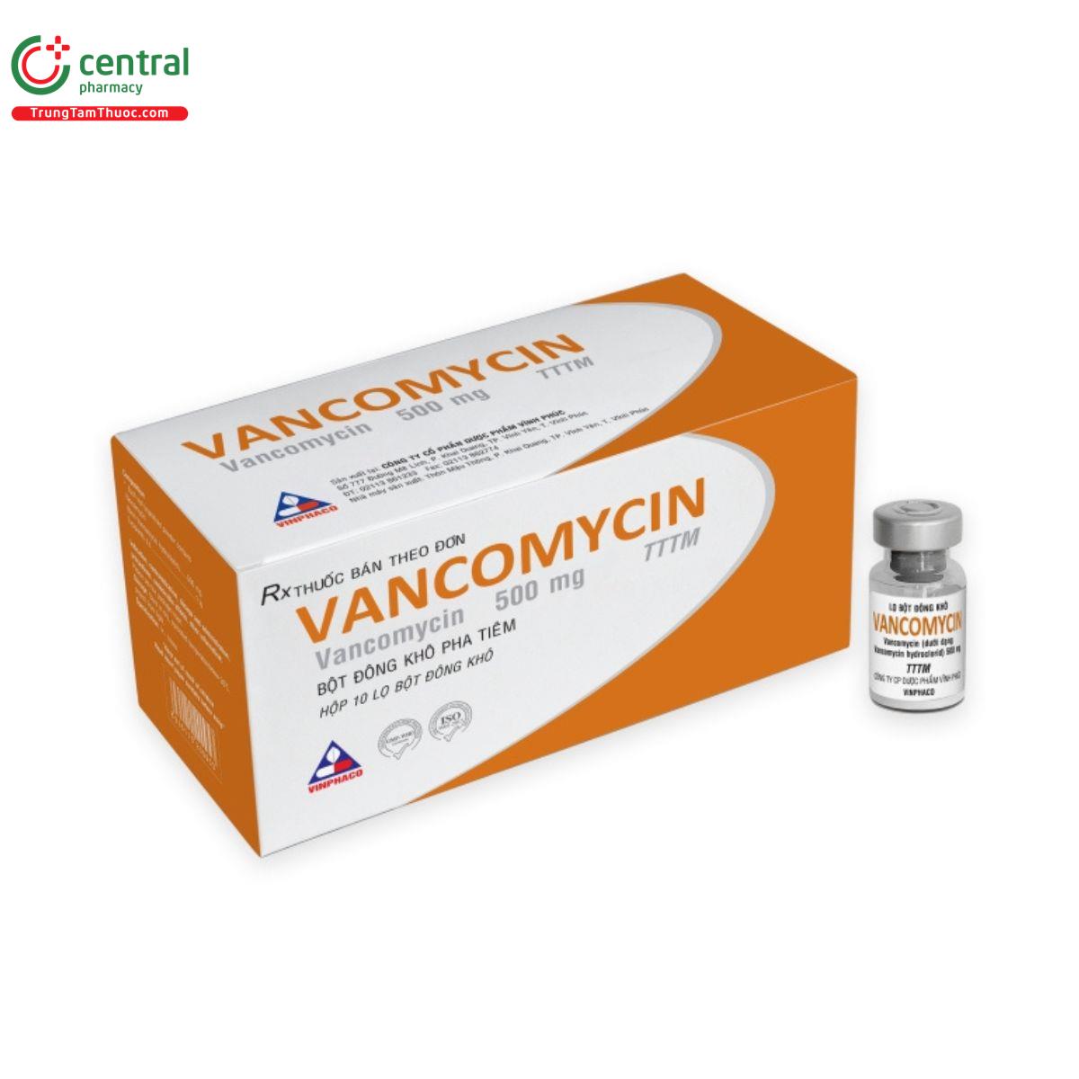 thuoc vancomycin 500mg 10 lo K4466