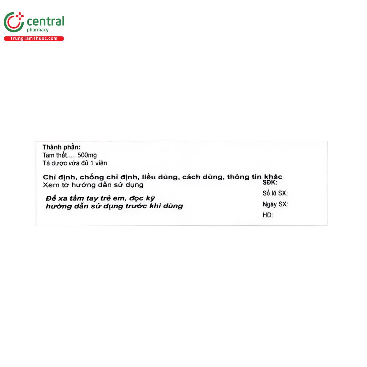 thuoc vi nang tam that ht 2 P6778 thuoc vi nang tam that ht 2 P6778