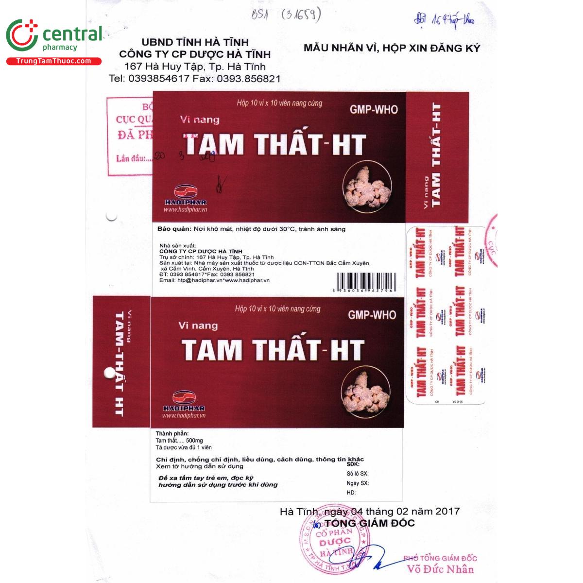 thuoc vi nang tam that ht 5 U8435 thuoc vi nang tam that ht 5 U8435
