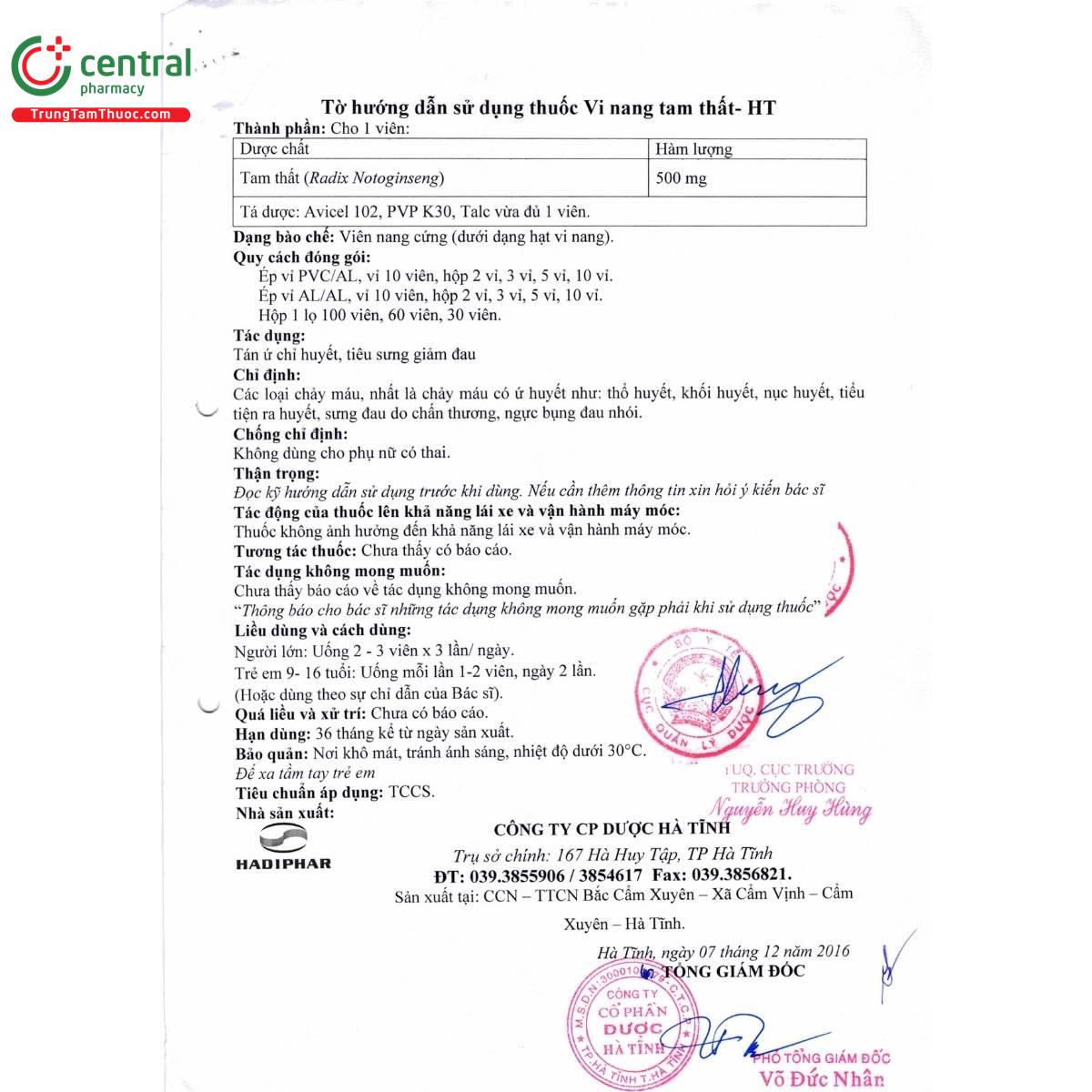 thuoc vi nang tam that ht 6 J3238 thuoc vi nang tam that ht 6 J3238