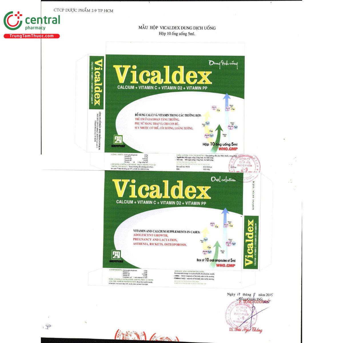 thuoc vicaldex 3 C0126 thuoc vicaldex 3 C0126