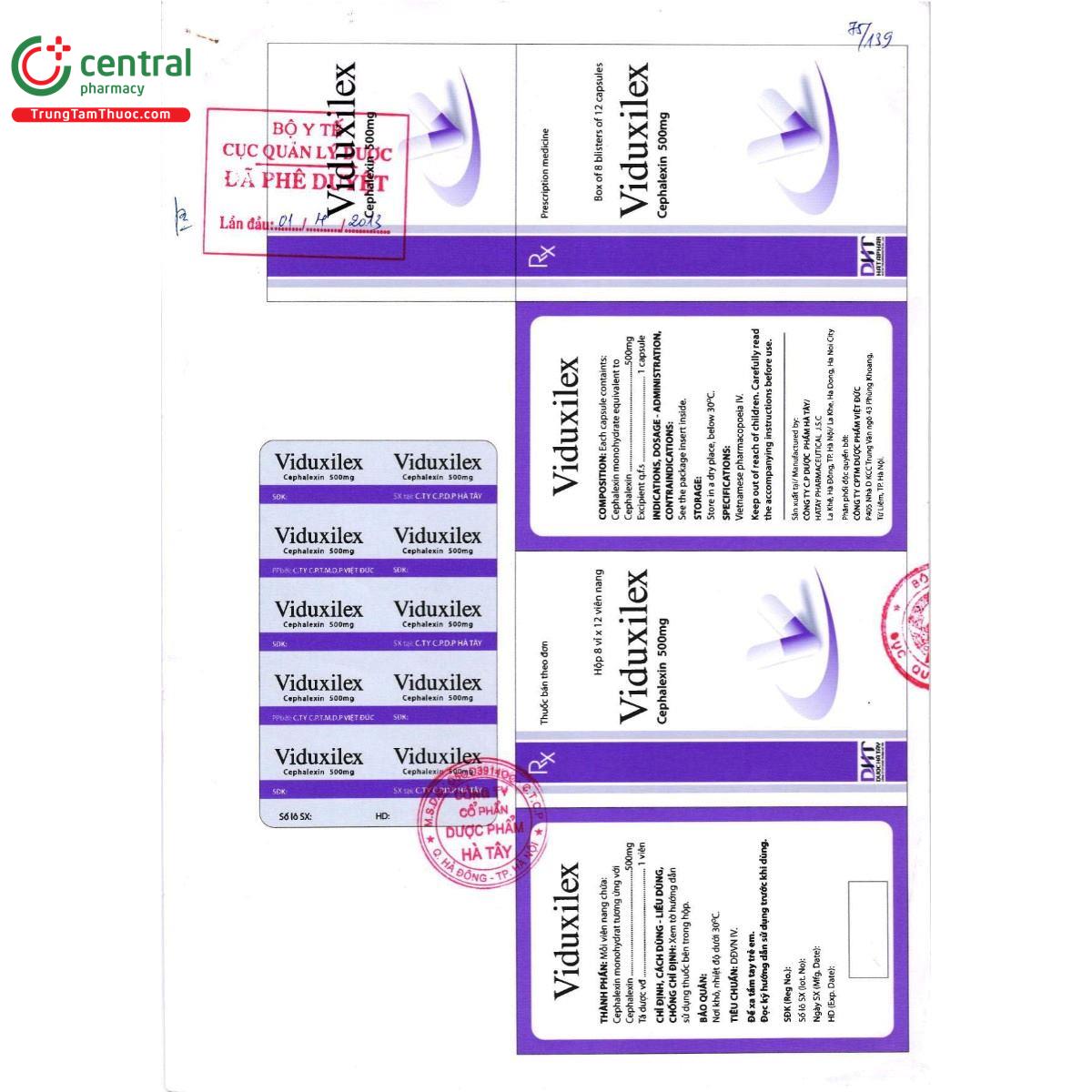 thuoc viduxilex 500mg 2 G2275 thuoc viduxilex 500mg 2 G2275