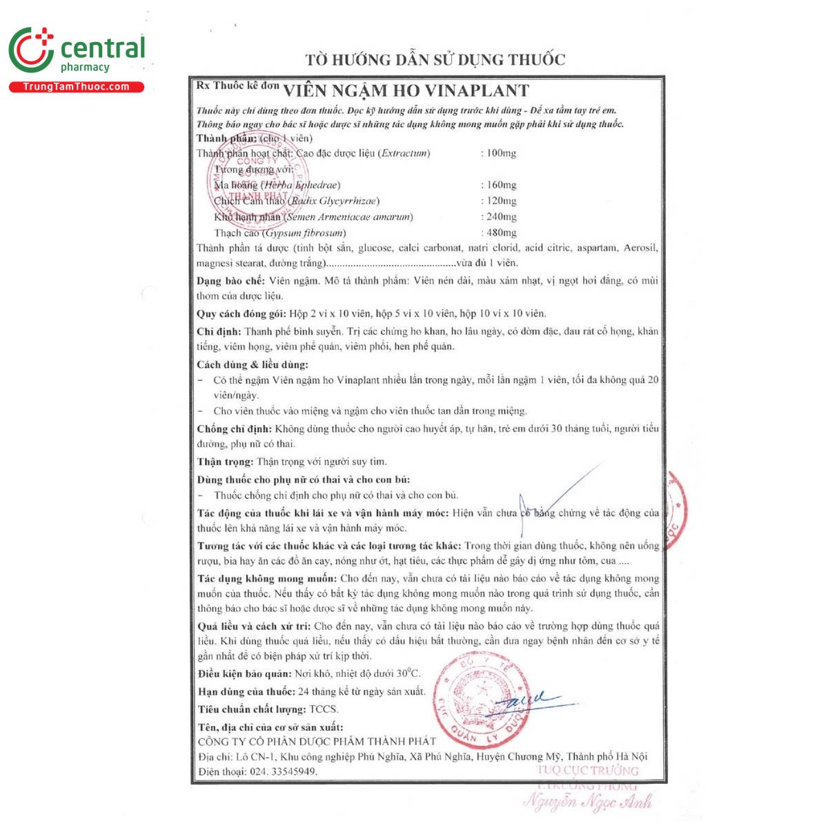 thuoc vien ngam ho vinaplant 5 K4812 thuoc vien ngam ho vinaplant 5 K4812