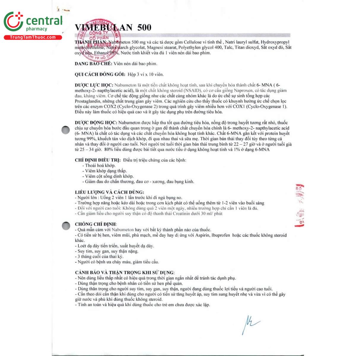 thuoc vimebulan 500 4 H2268 thuoc vimebulan 500 4 H2268