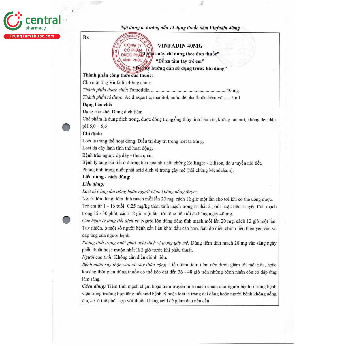 thuoc vinfadin 40mg 5ml 4 B0414 thuoc vinfadin 40mg 5ml 4 B0414