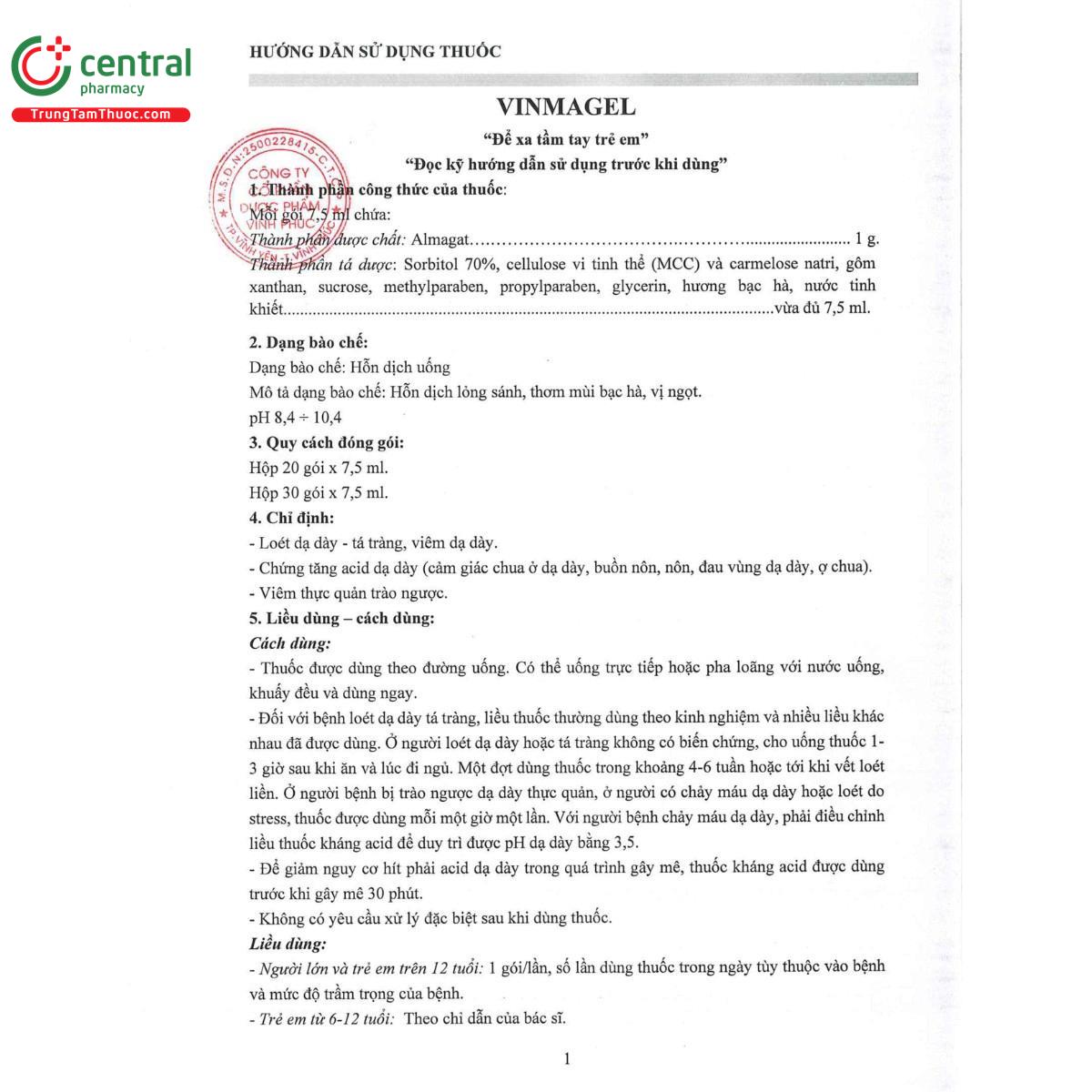 thuoc vinmagel 1g 75ml 4 G2102