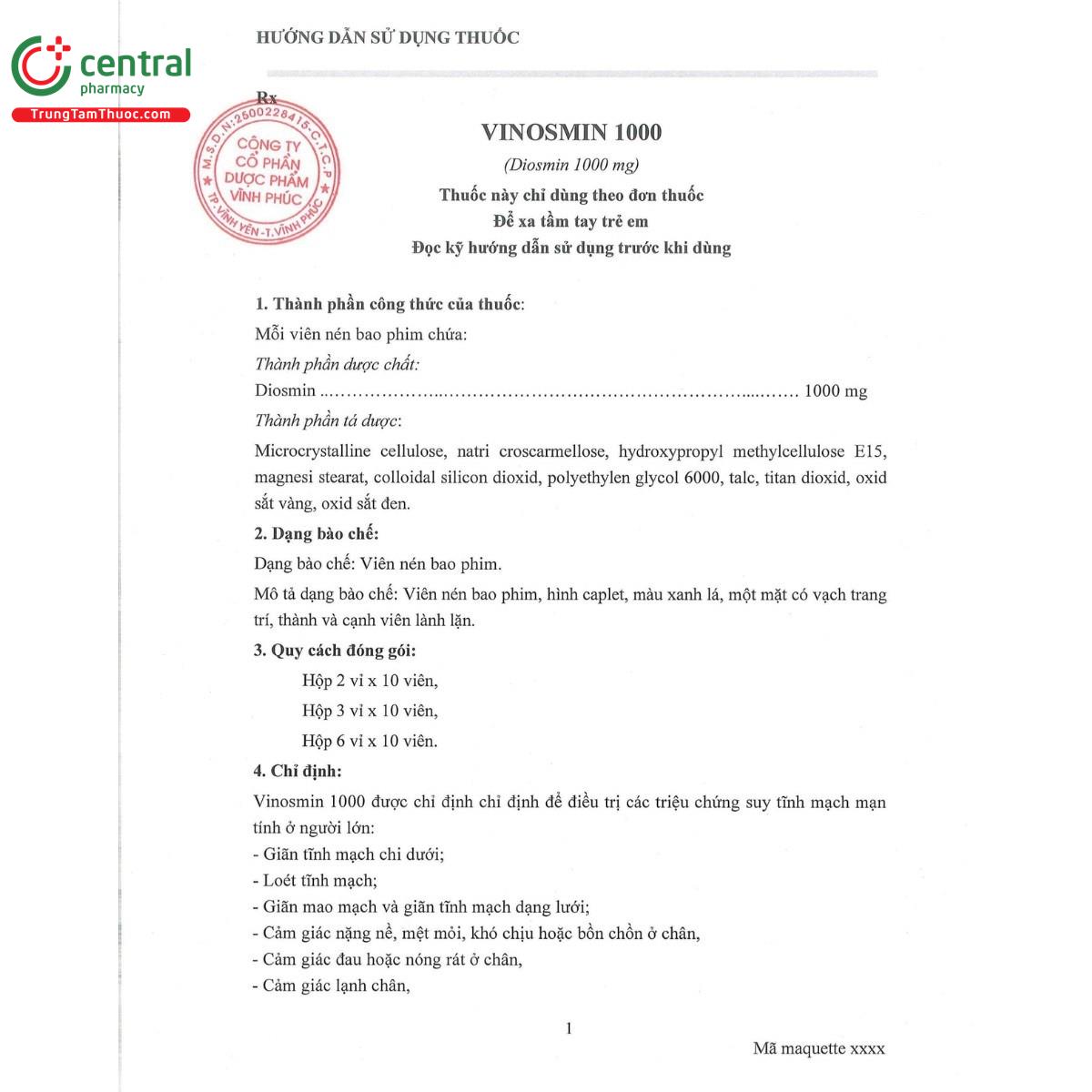 thuoc vinosmin 1000mg 5 H2862