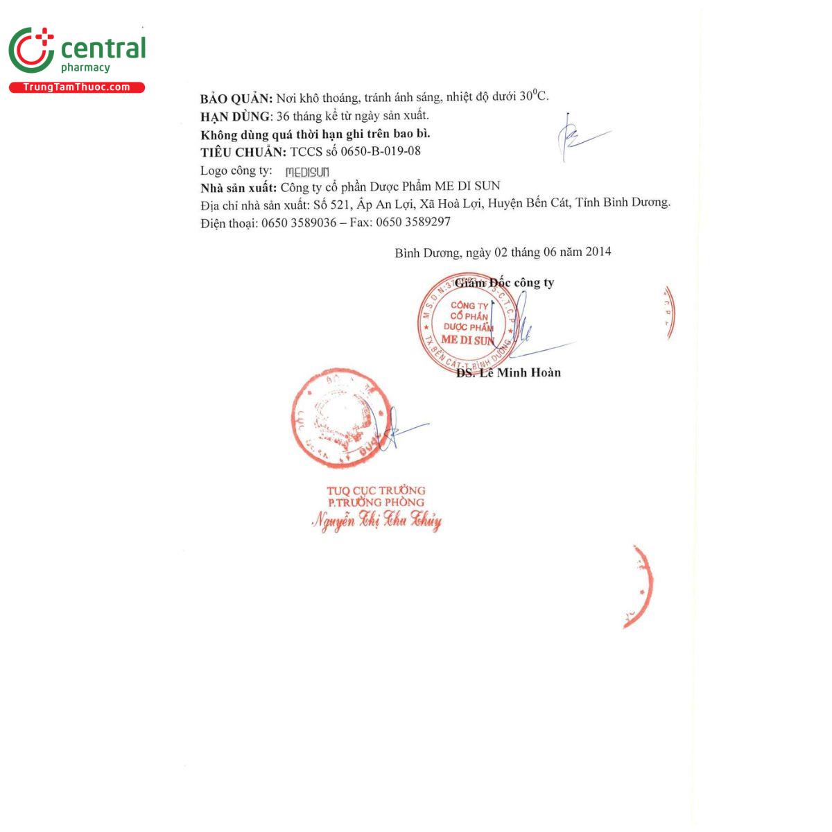 thuoc vinpocetin 10mg medisun 5 L4574