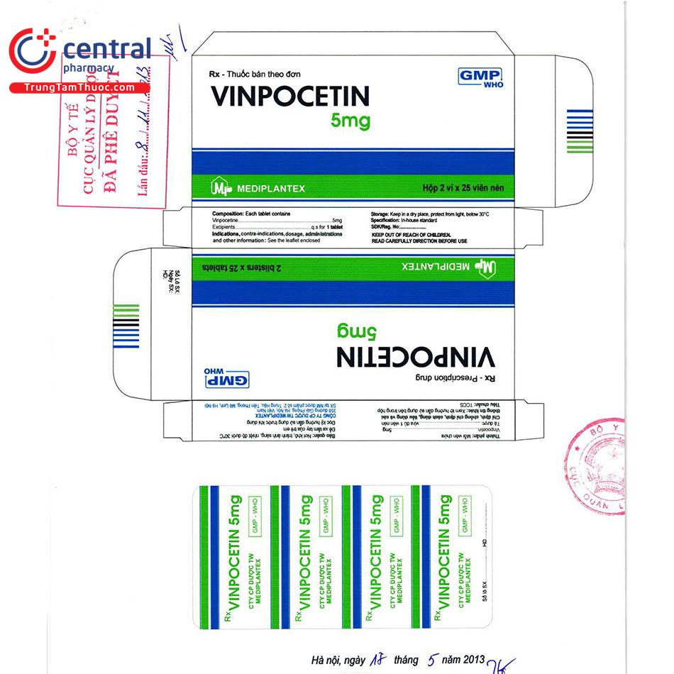 thuoc vinpocetin 5mg mediplantex 6 H2118