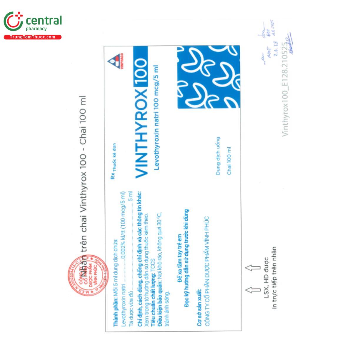 thuoc vinthyrox 100mg 6 S7001 thuoc vinthyrox 100mg 6 S7001