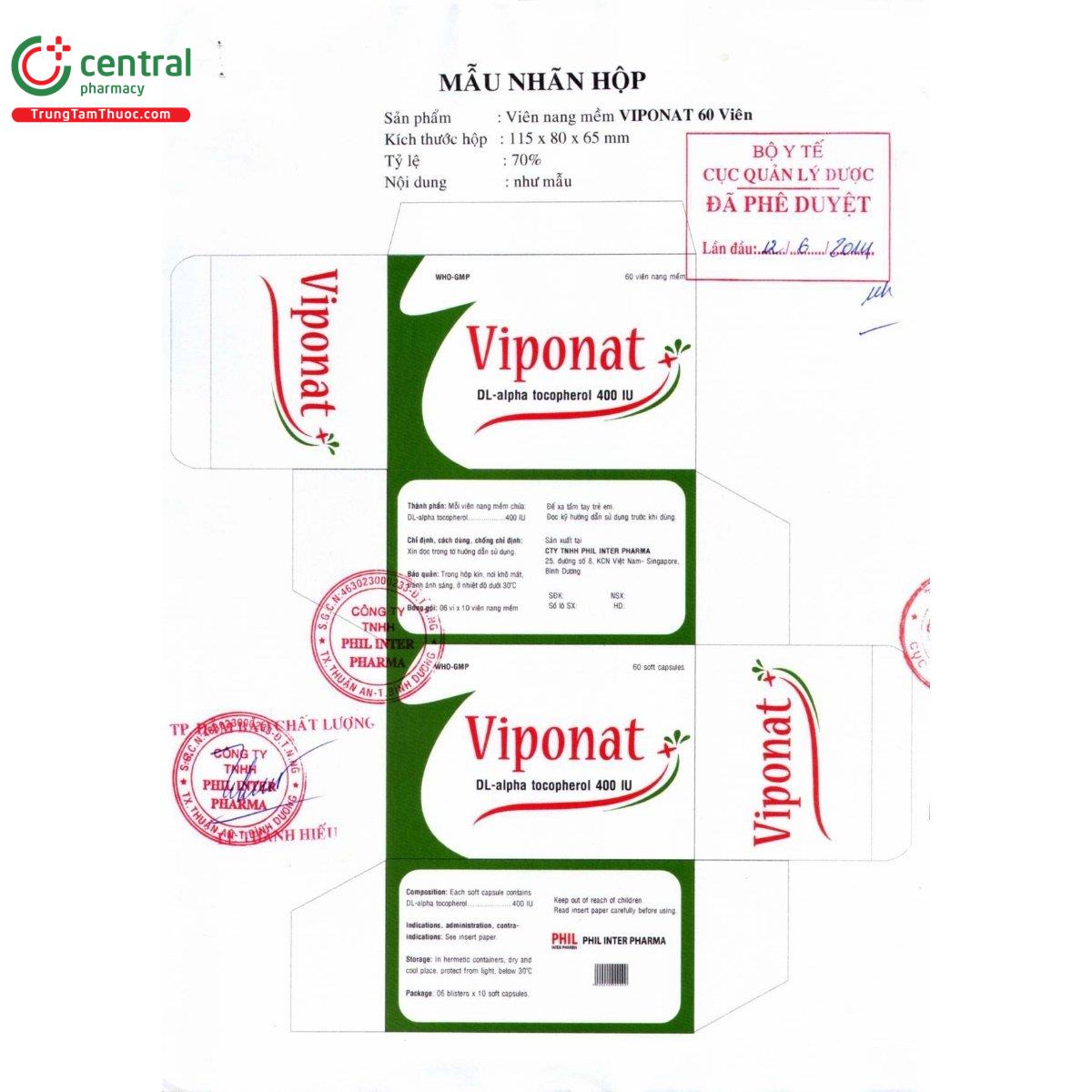 thuoc viponat 400iu 2 U8665 thuoc viponat 400iu 2 U8665