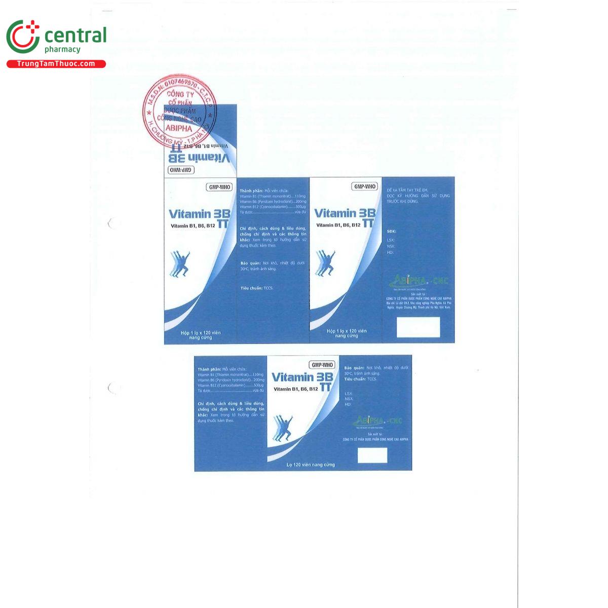 thuoc vitamin 3b tt 10 B0706