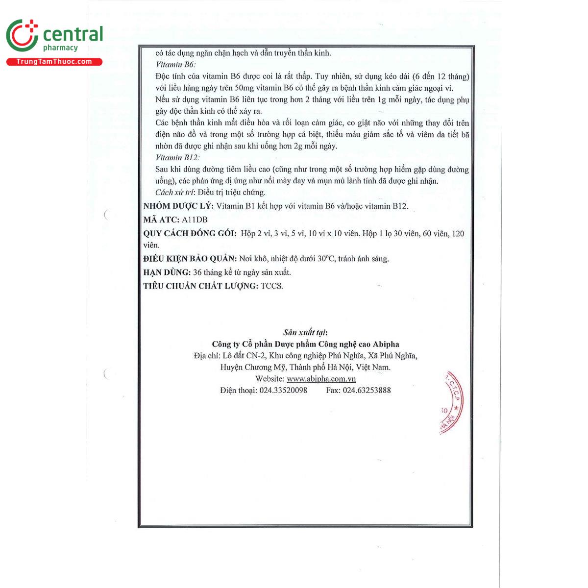 thuoc vitamin 3b tt 2 F2157