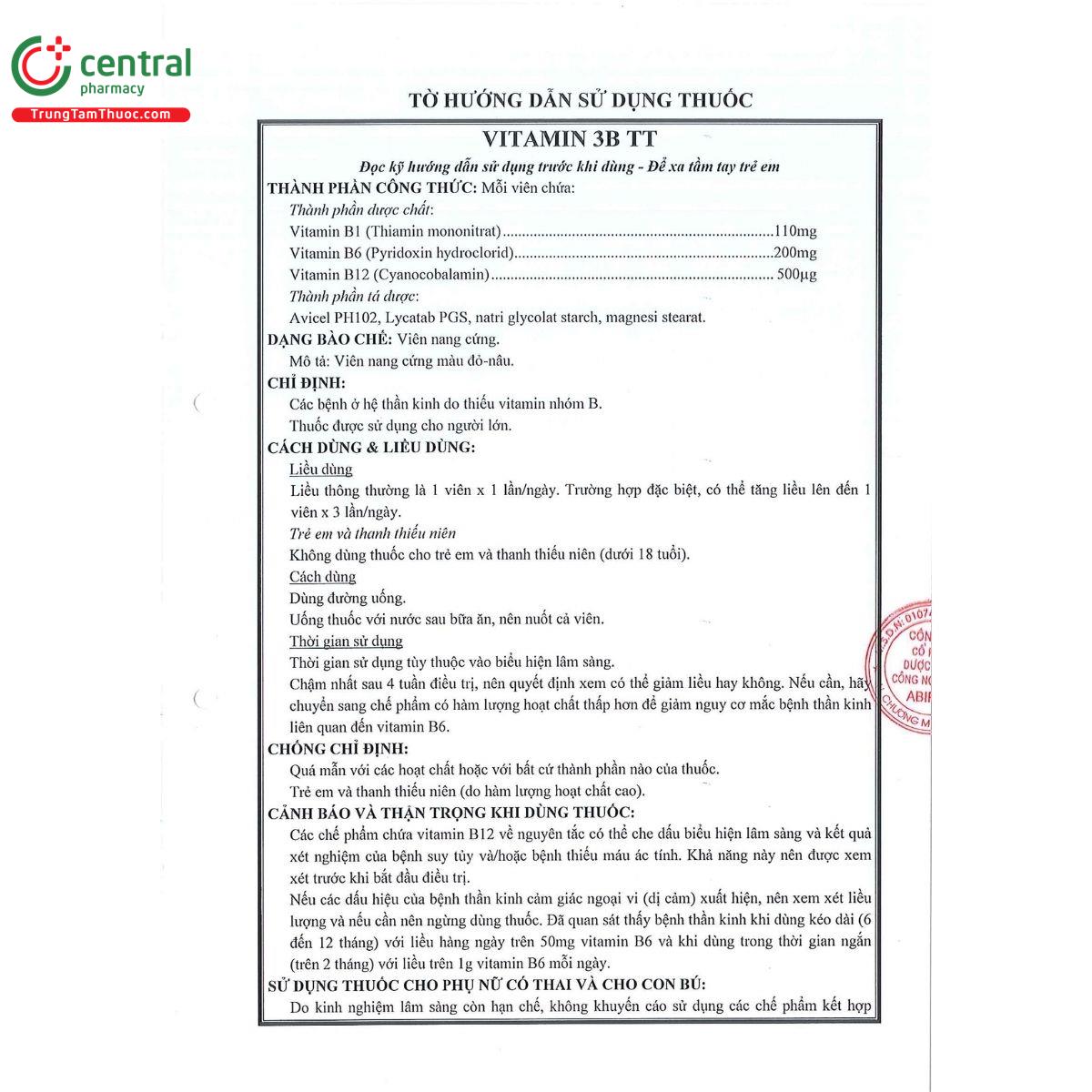 thuoc vitamin 3b tt 4 G2150