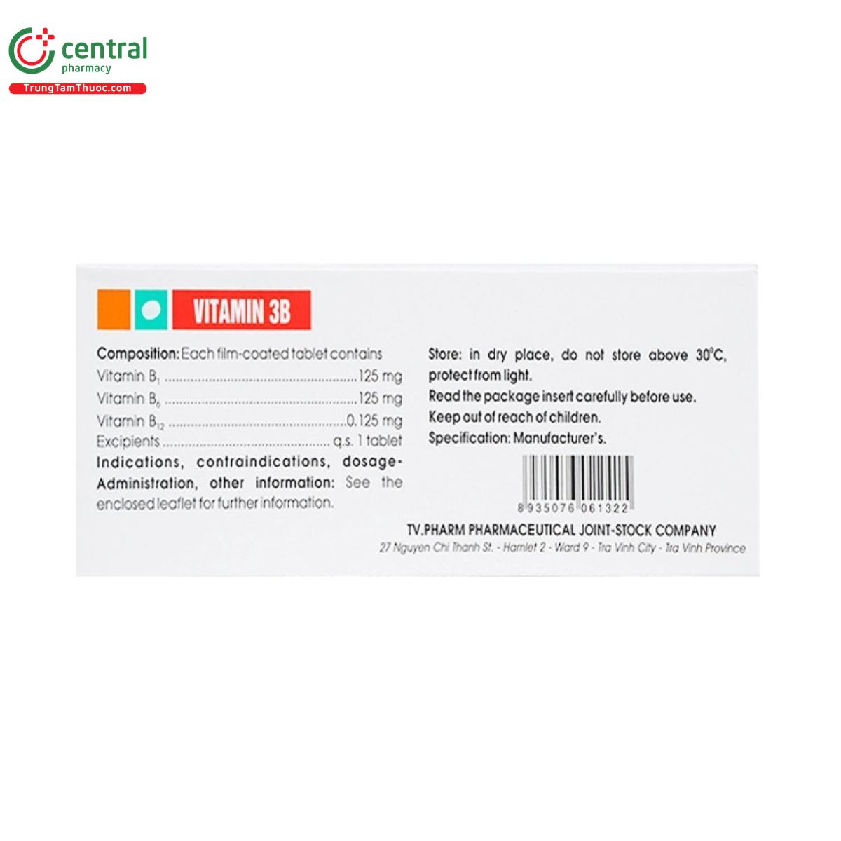 thuoc vitamin 3b tv pharm 5 J3203 thuoc vitamin 3b tv pharm 5 J3203