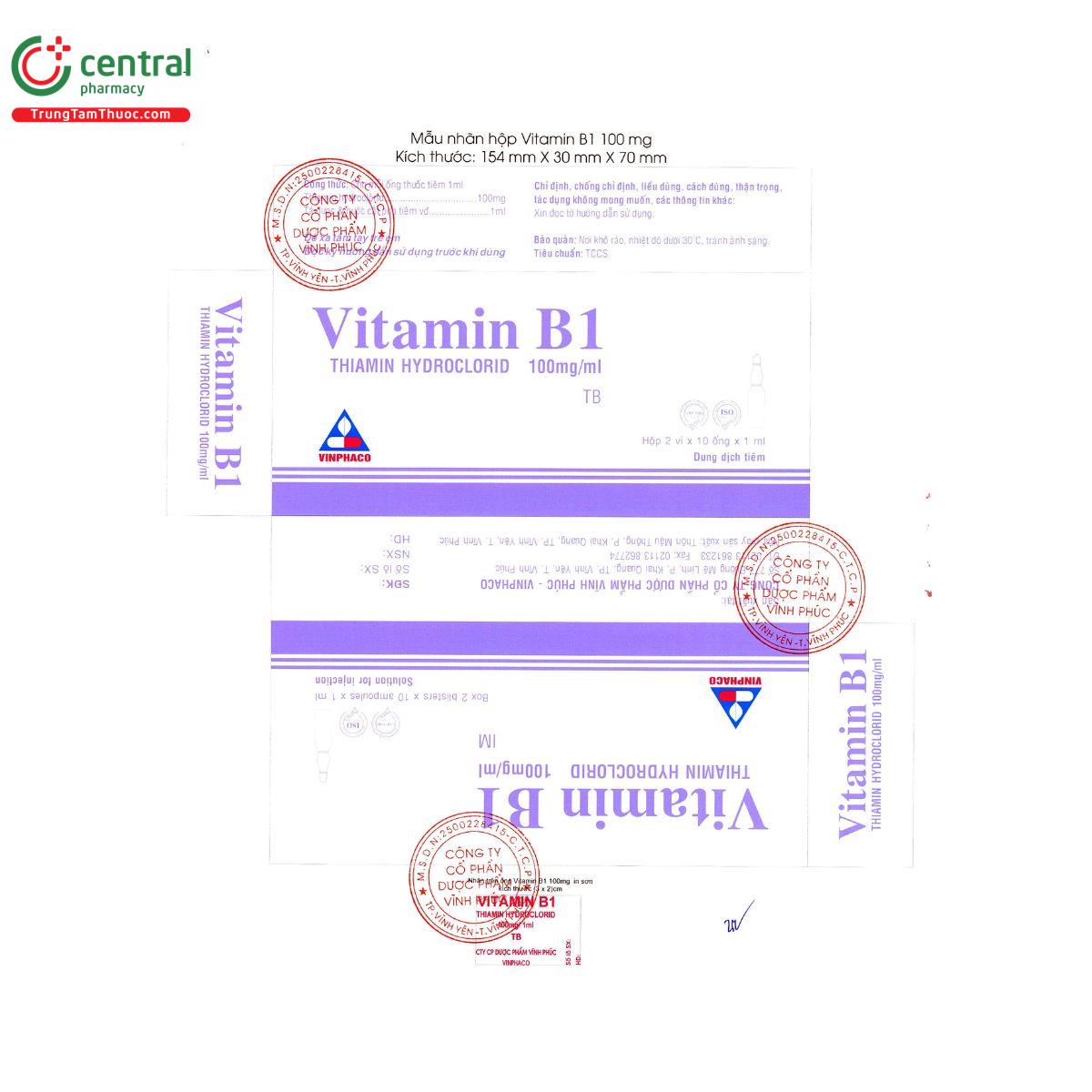 thuoc vitamin b1 100mg ml vinphaco 4 E2258 thuoc vitamin b1 100mg ml vinphaco 4 E2258