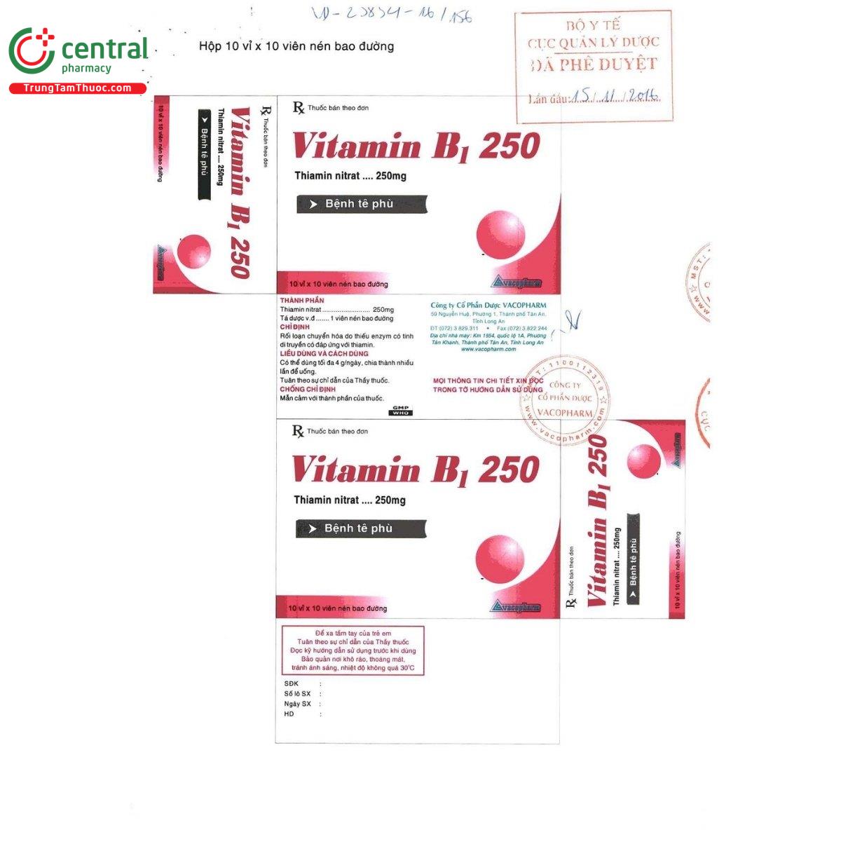 thuoc vitamin b1 250 vacopharm 5 C1712 thuoc vitamin b1 250 vacopharm 5 C1712