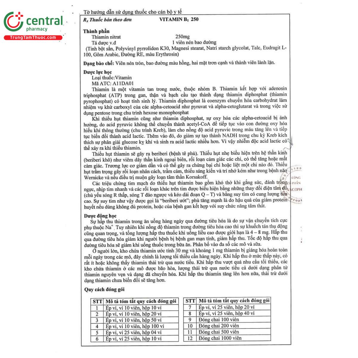 thuoc vitamin b1 250 vacopharm 6 S7075 thuoc vitamin b1 250 vacopharm 6 S7075