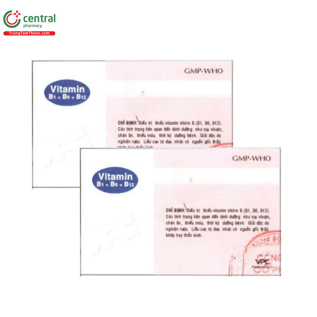 thuoc vitamin b1 b6 b12 vpc 2 C0181 thuoc vitamin b1 b6 b12 vpc 2 C0181