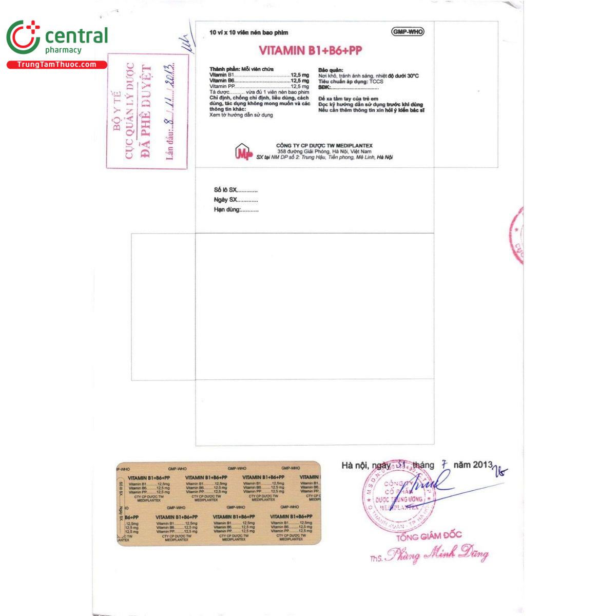 thuoc vitamin b1 b6 pp mediplantex 3 T7738 thuoc vitamin b1 b6 pp mediplantex 3 T7738