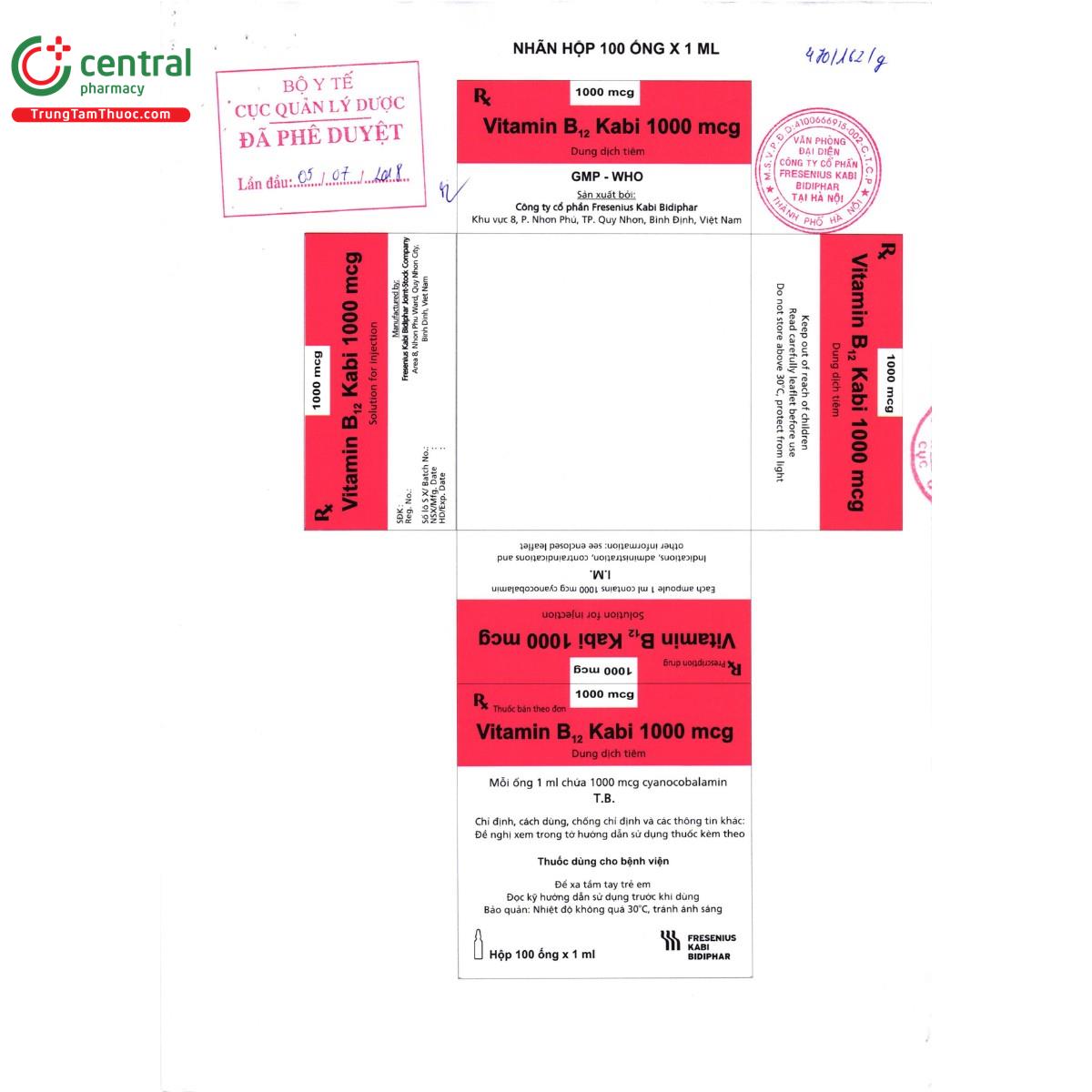 thuoc vitamin b12 kabi 1000mcg 5 B0084