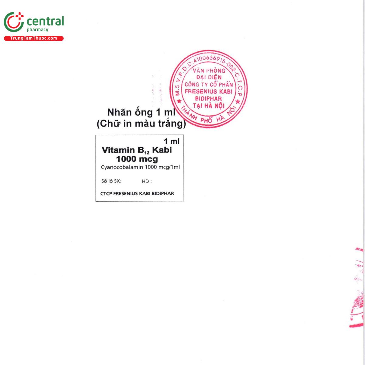 thuoc vitamin b12 kabi 1000mcg 8 D1161