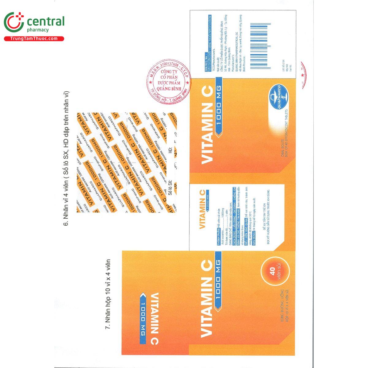 thuoc vitamin c 1000mg quapharco 6 U8656