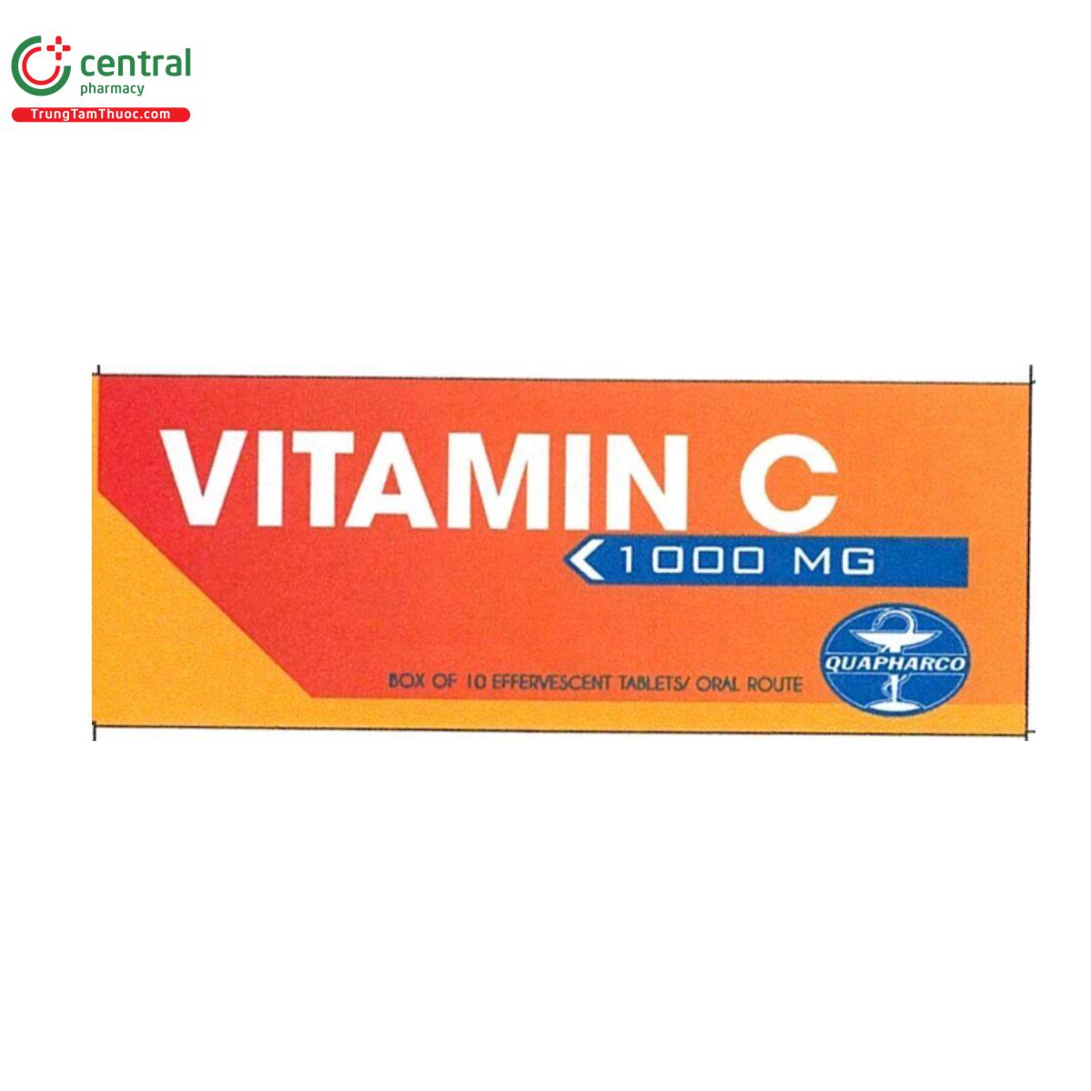 thuoc vitamin c 1000mg quapharco D1303