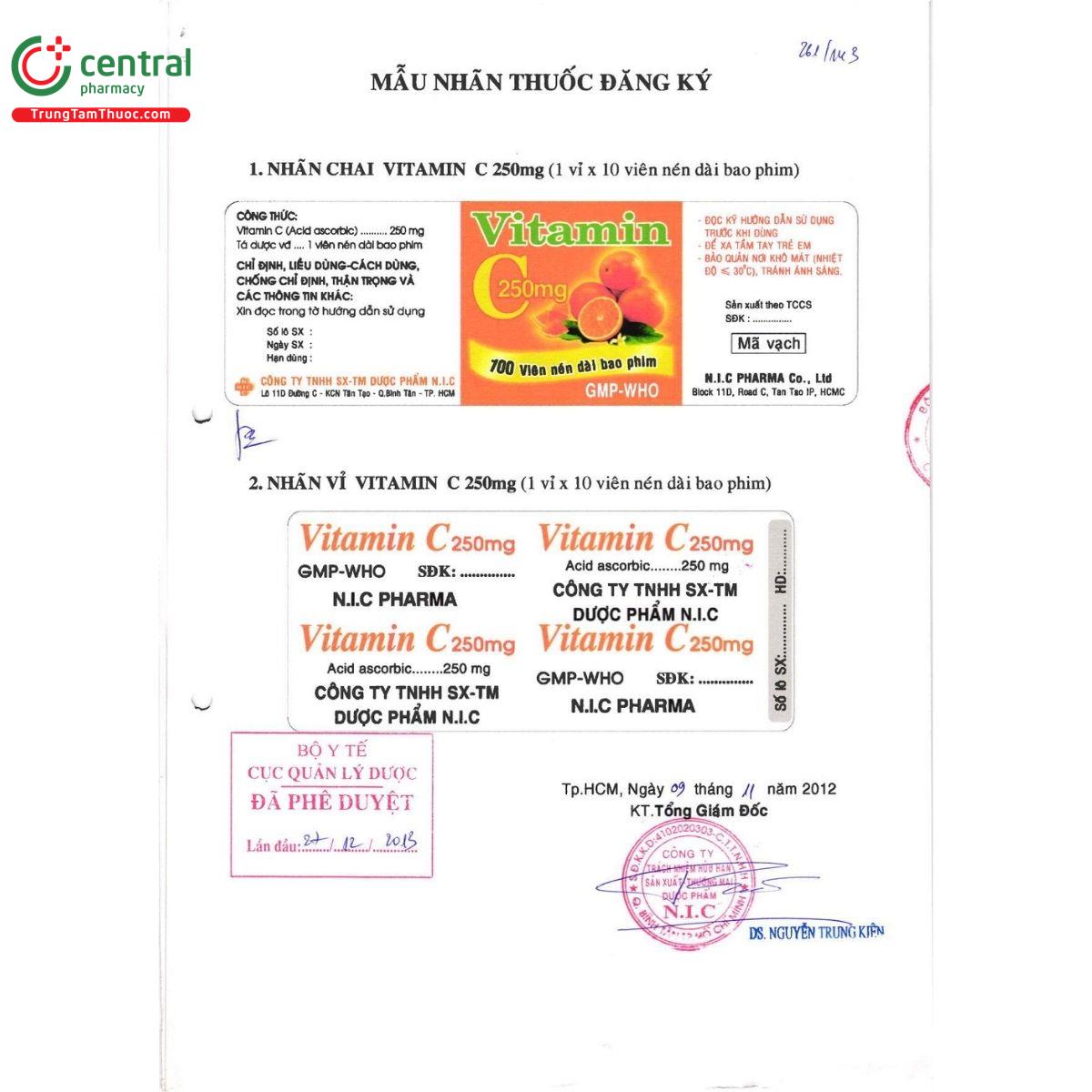thuoc vitamin c 250mg duoc nic pharma 2 L4414