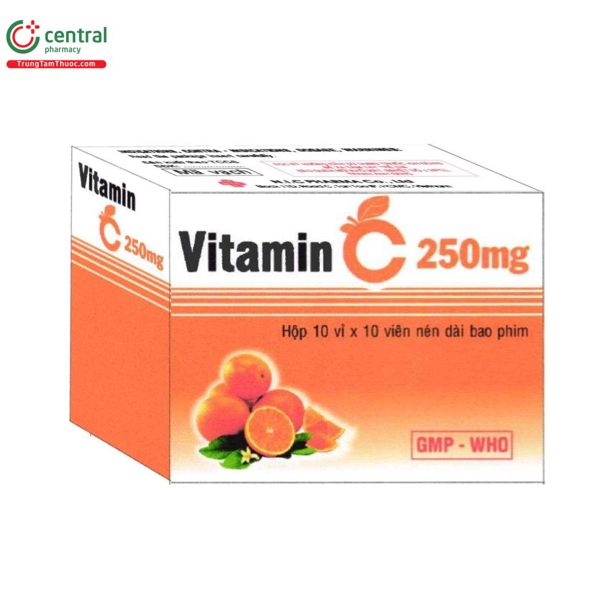 thuoc vitamin c 250mg duoc nic pharma V8130