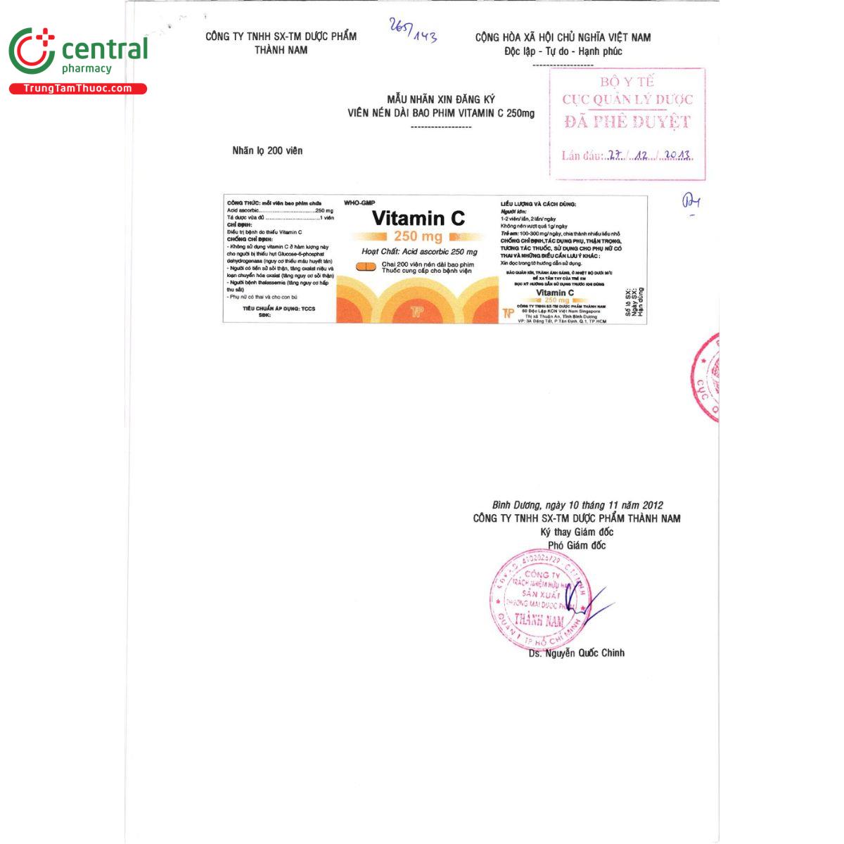 thuoc vitamin c 250mg duoc thanh nam 3 V8004 thuoc vitamin c 250mg duoc thanh nam 3 V8004