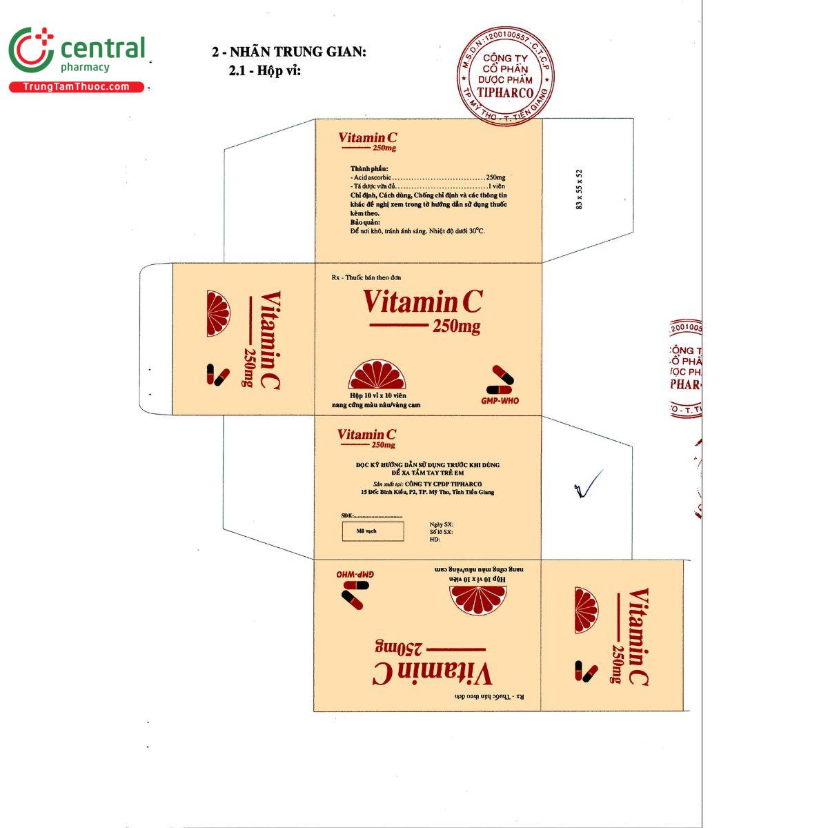 thuoc vitamin c 250mg tipharco 5 V8544 thuoc vitamin c 250mg tipharco 5 V8544