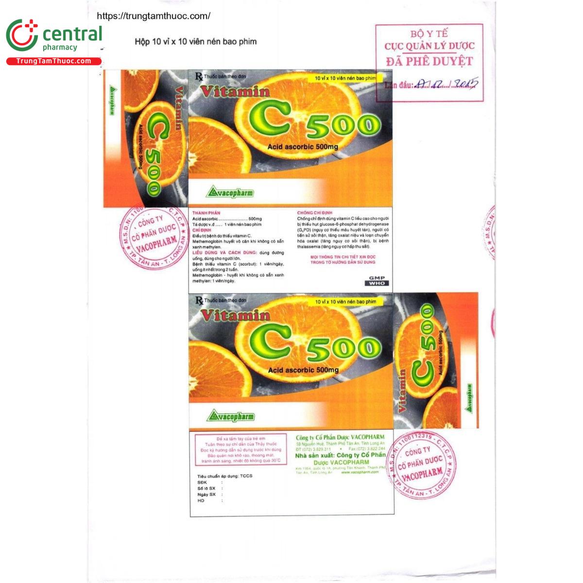 thuoc vitamin c 500mg vacopharm vien nen bao phim 4 R7758 thuoc vitamin c 500mg vacopharm vien nen bao phim 4 R7758
