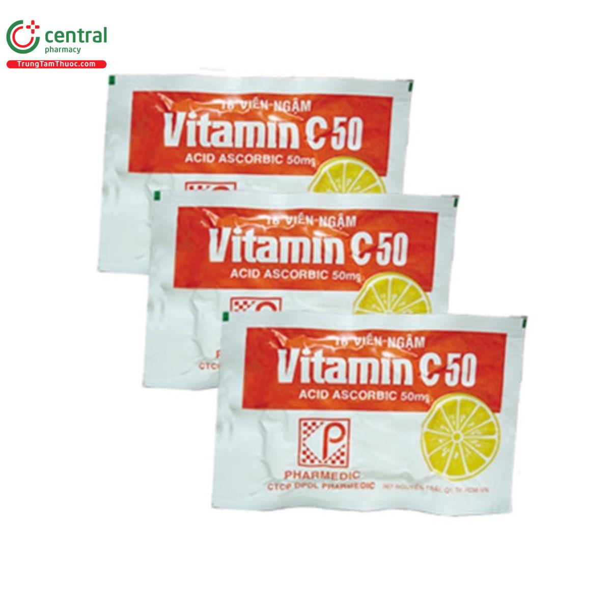 thuoc vitamin c 50mg pharmedic 3 H3858 thuoc vitamin c 50mg pharmedic 3 H3858