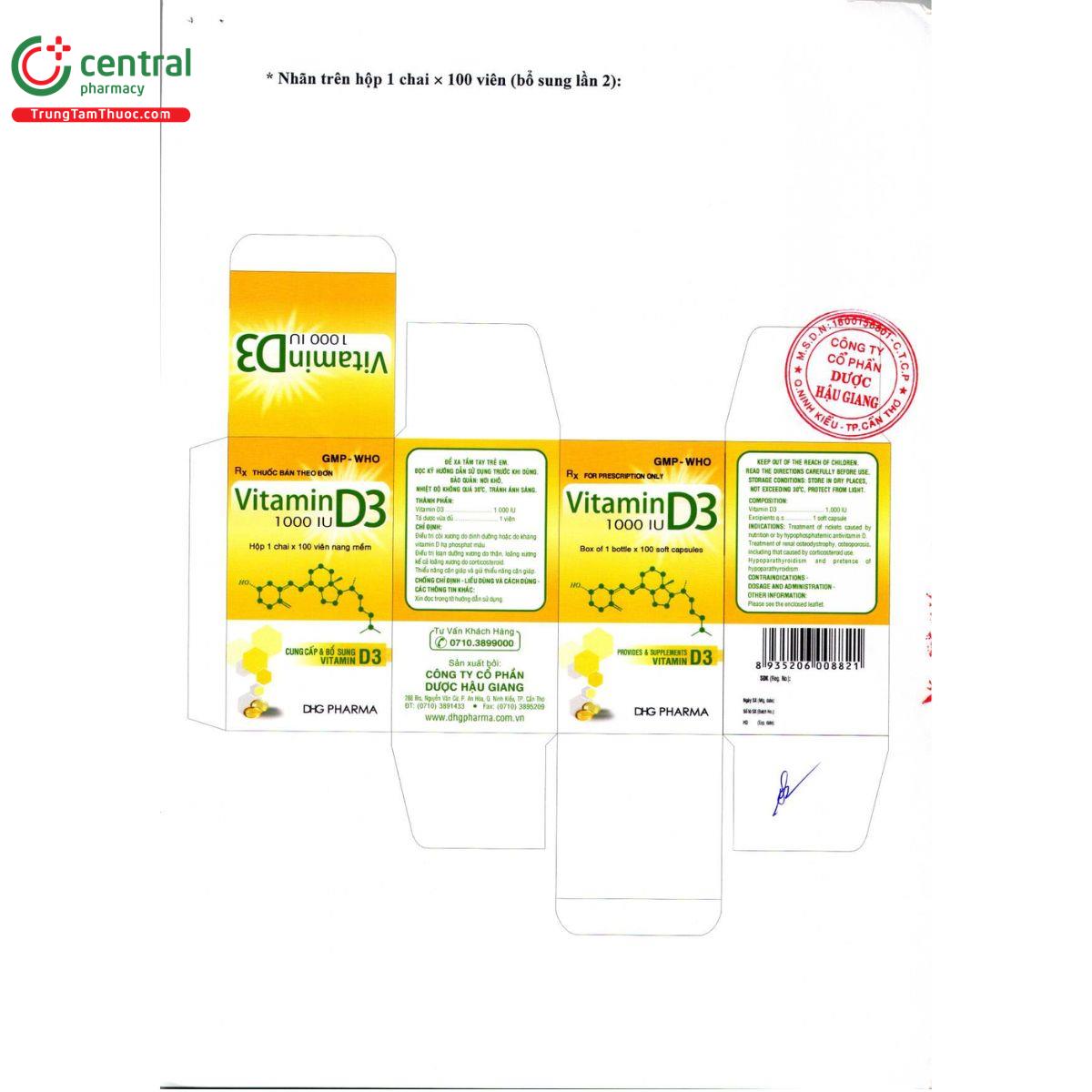 thuoc vitamin d3 1000iu dhg 7 N5353 thuoc vitamin d3 1000iu dhg 7 N5353