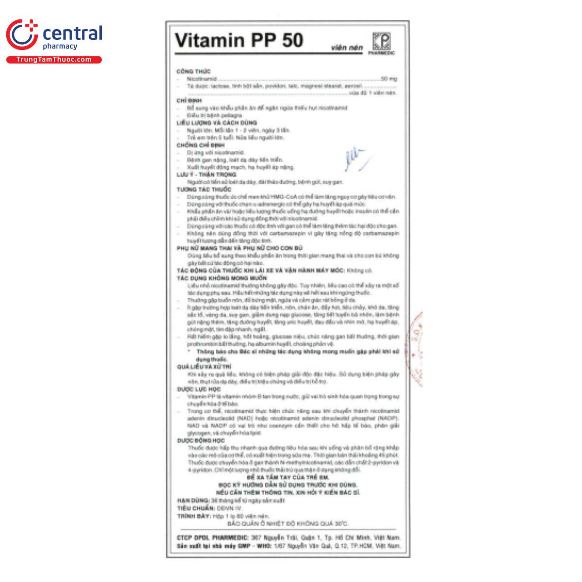 thuoc vitamin pp 50 pharmedic 5 M5612