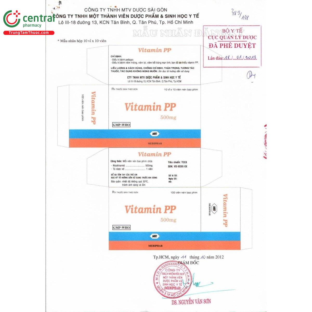 thuoc vitamin pp 500mg mebiphar 5 A0317