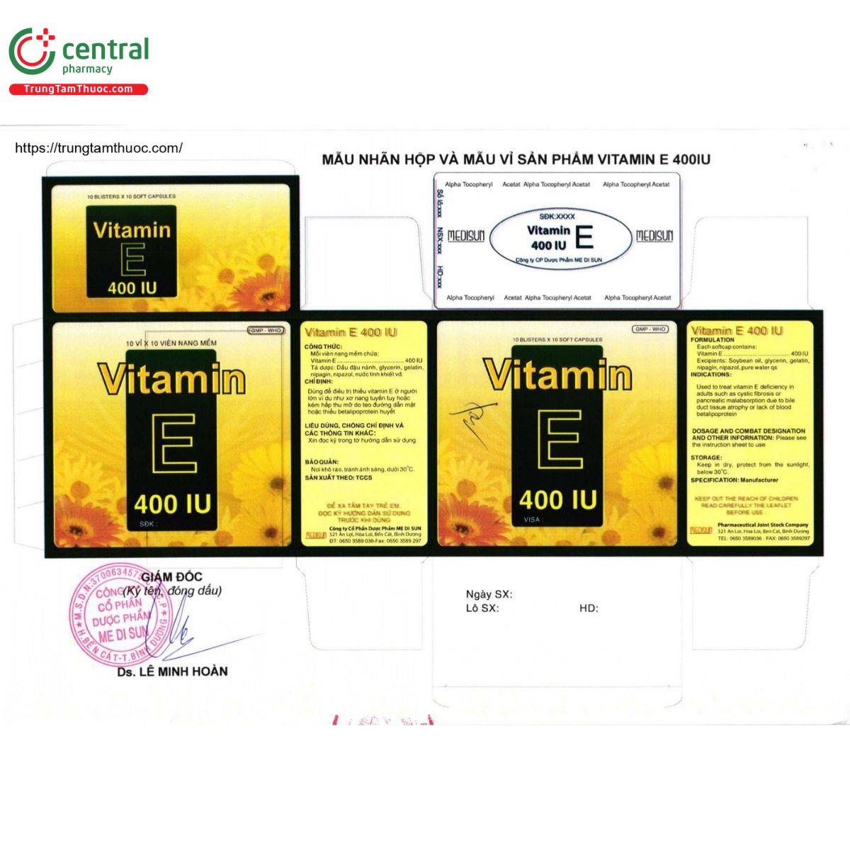 thuoc vitamine 400 medisun 2 E1086 thuoc vitamine 400 medisun 2 E1086