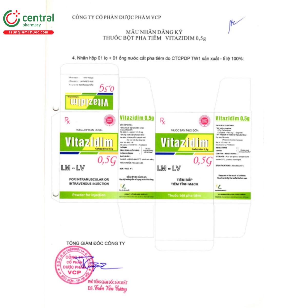 thuoc vitazidim 0 5g 6 L4810