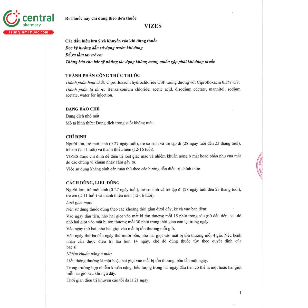 thuoc vizes 03 3 B0678