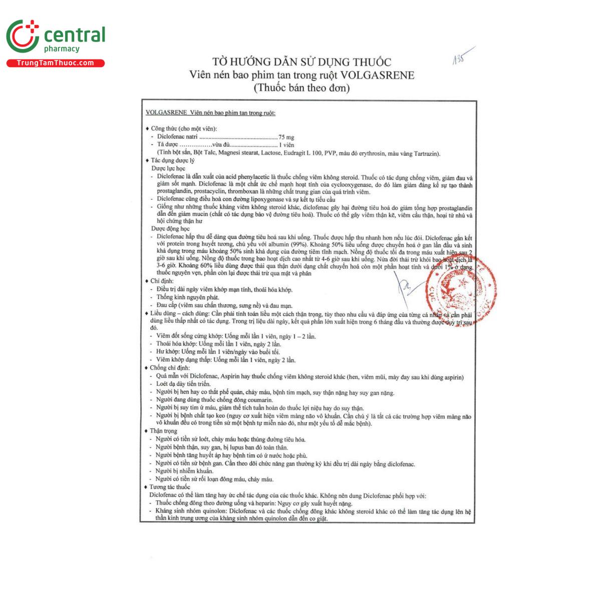 thuoc volgasrene 75 5 T7168 thuoc volgasrene 75 5 T7168