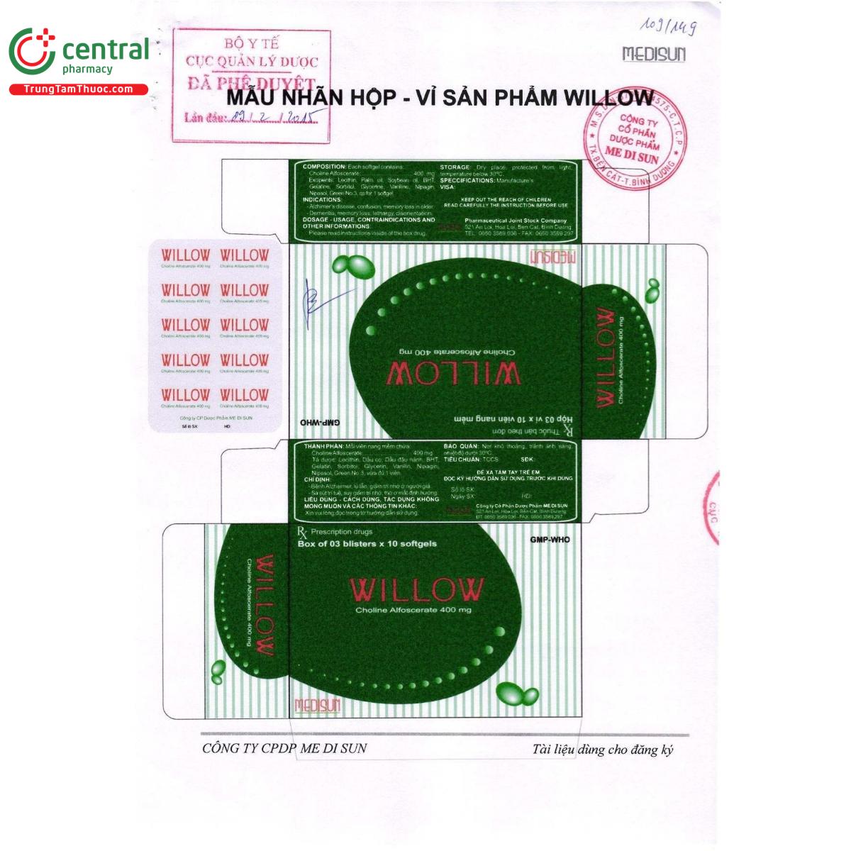 thuoc willow 400mg 2 U8406