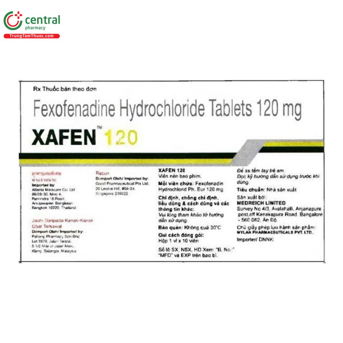 thuoc xafen 120mg 2 S7157 thuoc xafen 120mg 2 S7157