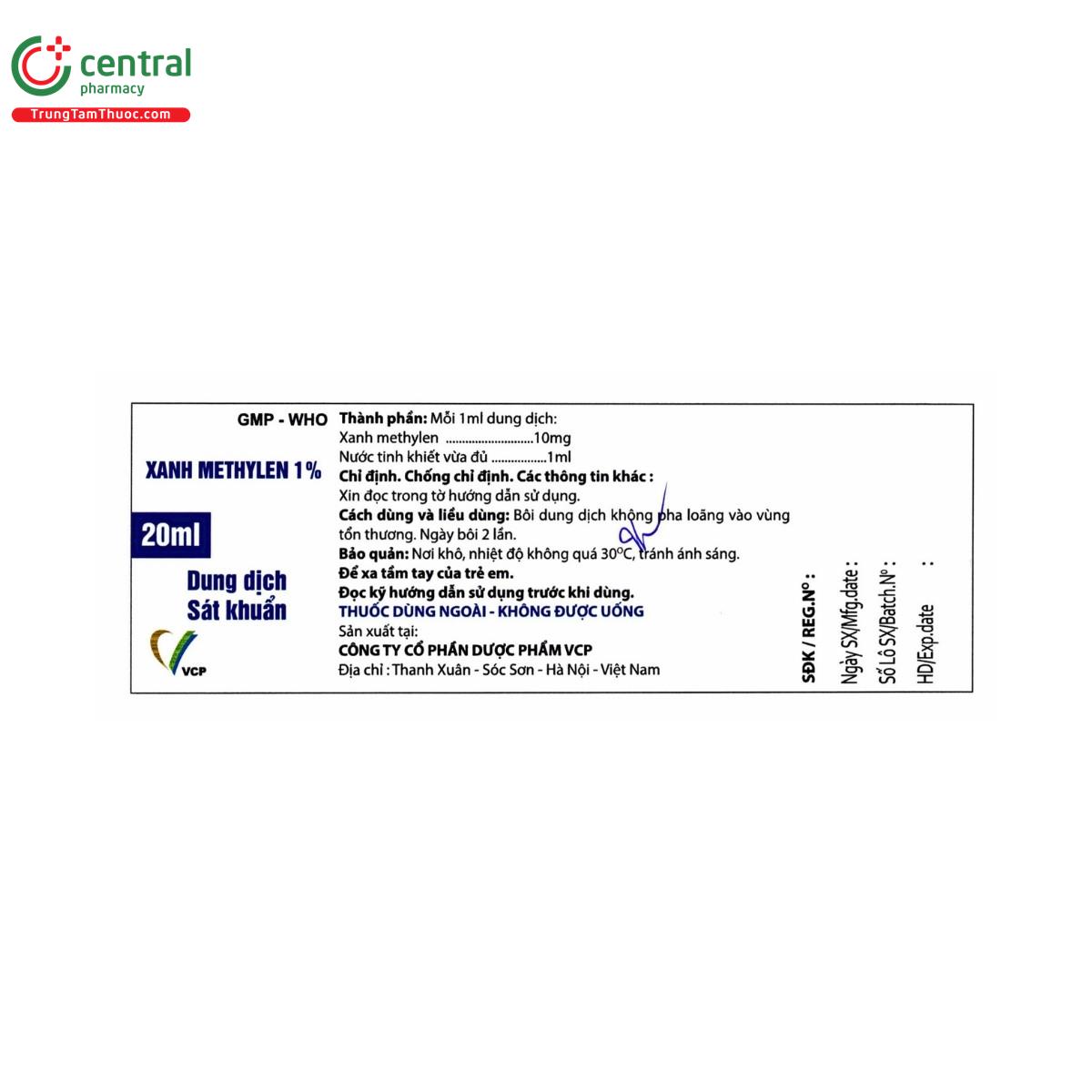 thuoc xanh methylen 1 vcp 2 U8026 thuoc xanh methylen 1 vcp 2 U8026
