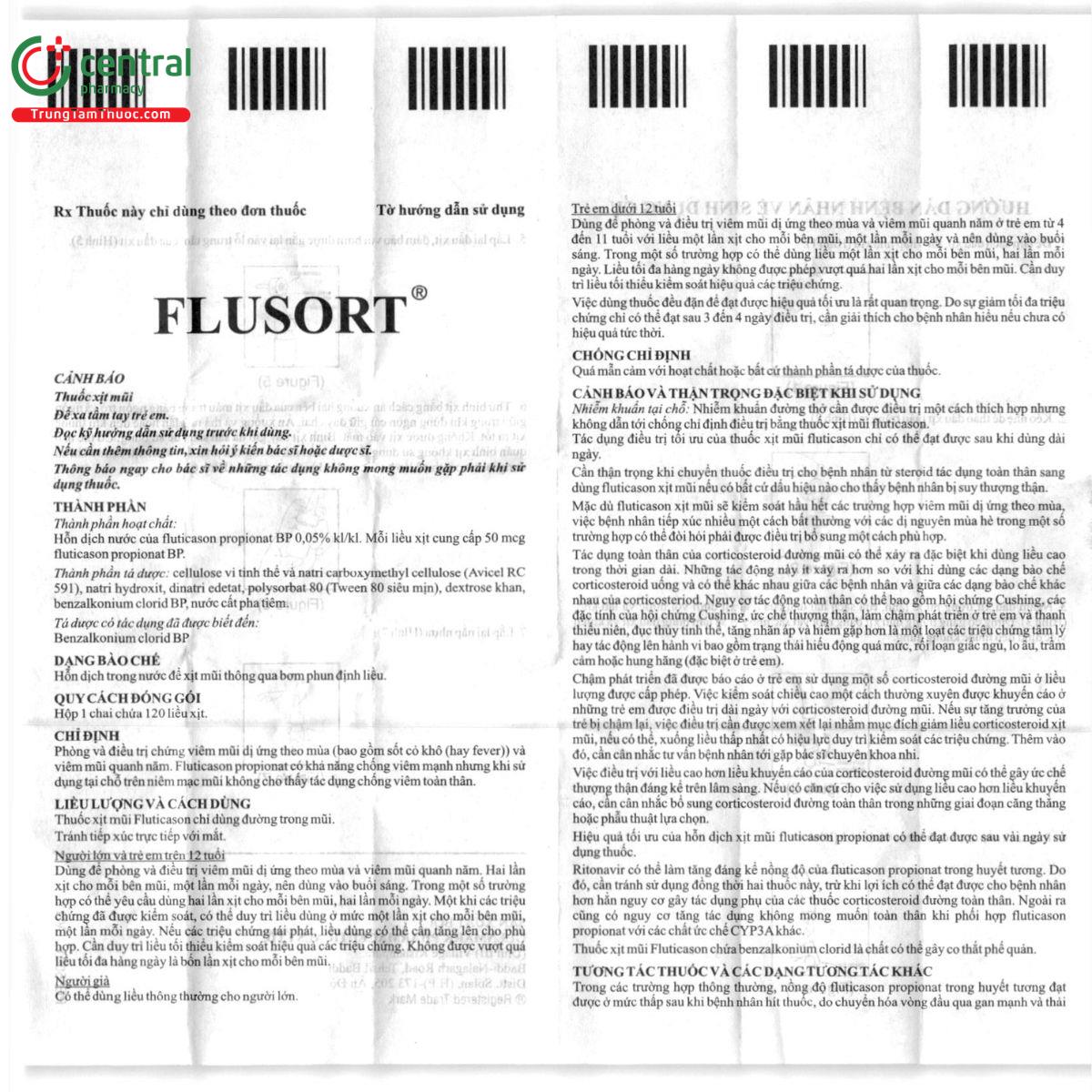 thuoc xit mui flusort 50mcg F2227