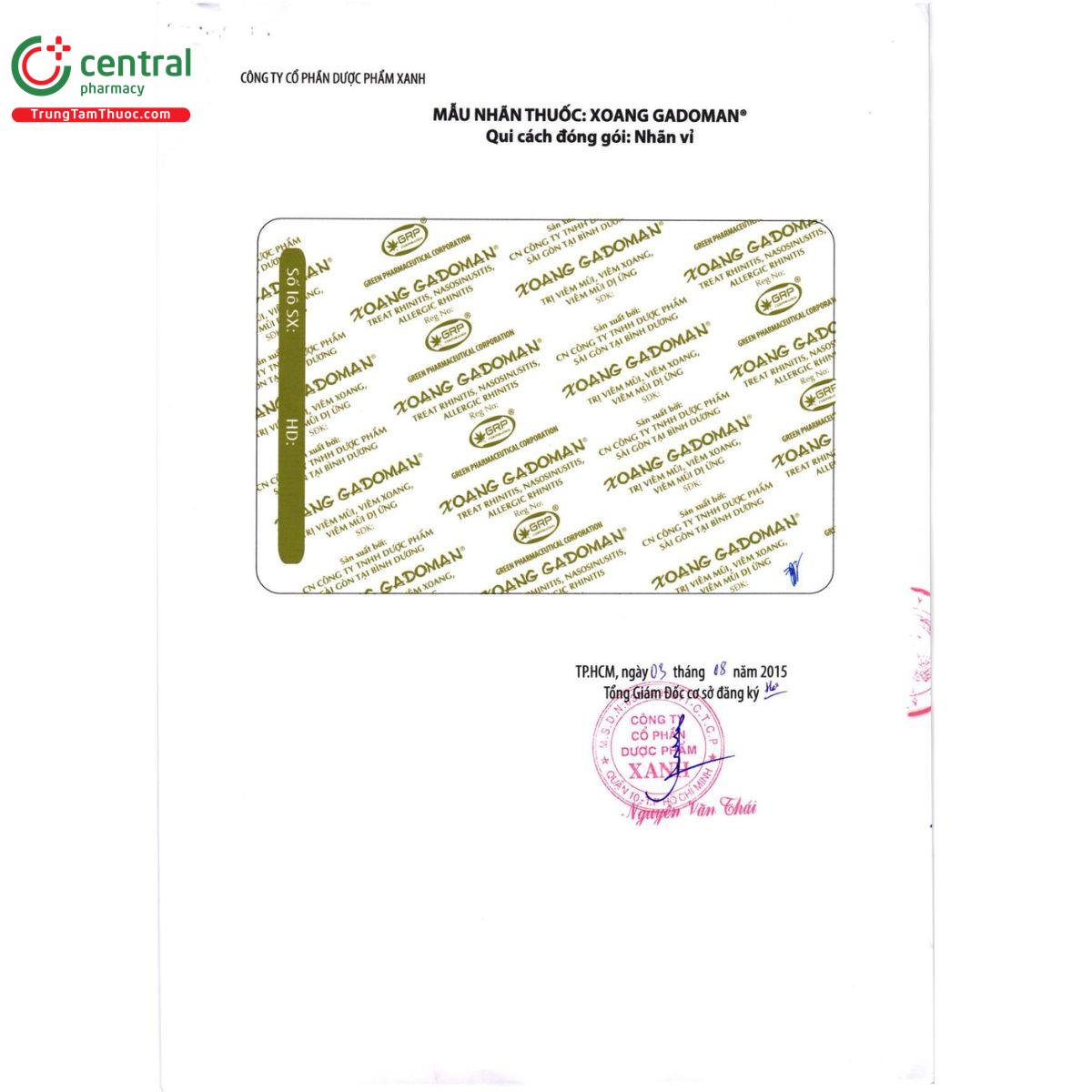 thuoc xoang gadoman 8 G2862 thuoc xoang gadoman 8 G2862