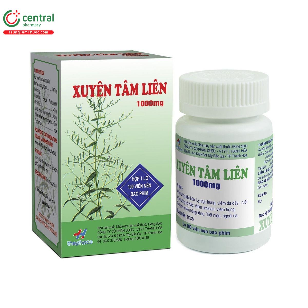 thuoc xuyen tam lien thephaco 1 C1512 thuoc xuyen tam lien thephaco 1 C1512